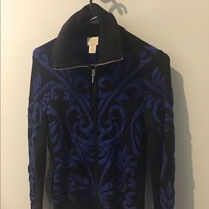 Zenergy by Chico’s royal blue sweater, Size 0, EUC